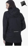 EZRUN Women's Travel Packable Hooded Rain Coat Windbreaker Jacket 