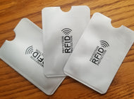 Vinyl RFID Card Sleeve Protector - Pack of 3 Sleeves