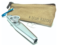 Original Blue Kazoo | Ultralight Aluminum Backpacking Kazoo | Canvas Bag & Carabiner