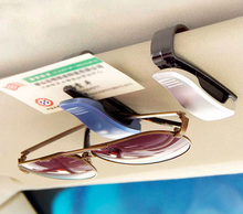 strong black car visor clip