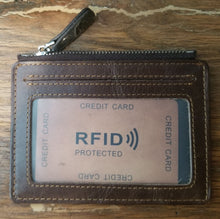 RFID leather credit card holder