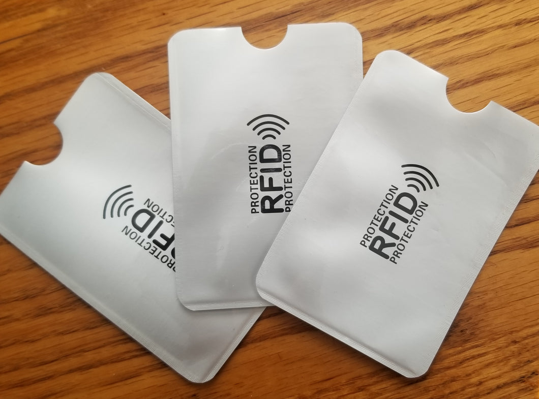 Vinyl RFID Card Sleeve Protector - Pack of 3 Sleeves Rhino Outlet Vinyl RFID Card Sleeve Protector - Pack of 3 Sleeves Rhino Outlet