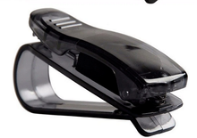 strong black car visor clip