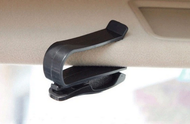 strong black car visor clip