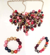 Pink Pizzazz Beaded Necklace