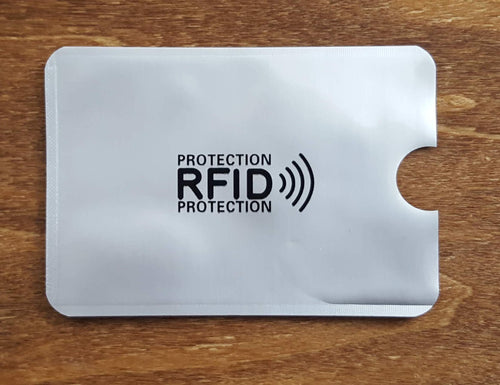 RFID blocking vinyl sleeve